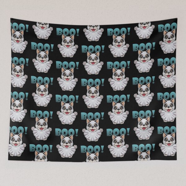 Item preview, Boo Ghost Shiba Inu Puppy | Halloween Puppy | Black designed and sold by Jovak.