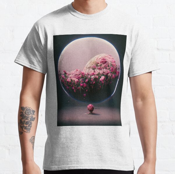 Cosmic Flower Alien Sci-Fi Space Planet Classic T-Shirt