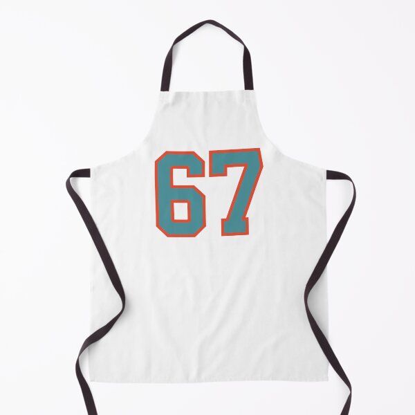 Item preview, 67 number, aqua orange lucky sports sixty seven designed and sold by ArtIsParty.