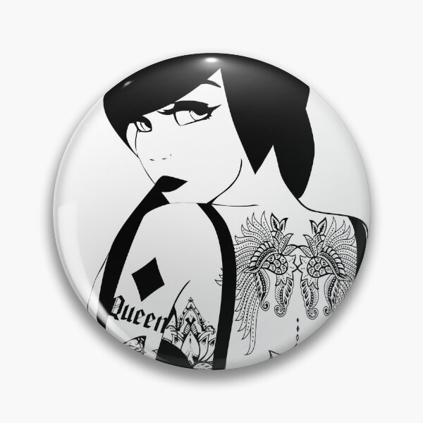 Item preview, Dama a cuadros punk en blanco y negro designed and sold by NolDesigns.