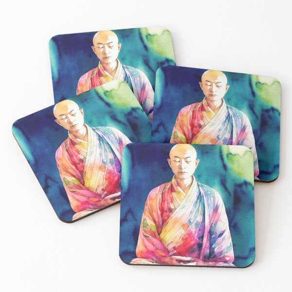 Item preview, Watercolor Monk 6 designed and sold by CEVmemories.