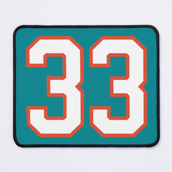 Item preview, Sports Number 33, white orange color lucky sport thirty three designed and sold by ArtIsParty.