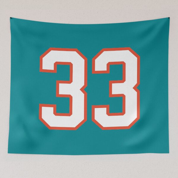 Item preview, Sports Number 33, white orange color lucky sport thirty three designed and sold by ArtIsParty.