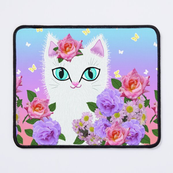 Item preview, Kitty in the Rose Garden designed and sold by Soozie Wray.