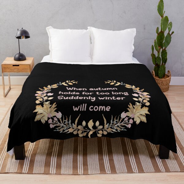 Item preview, when autumn holds for too long decoration t-shirt designed and sold by netdota.