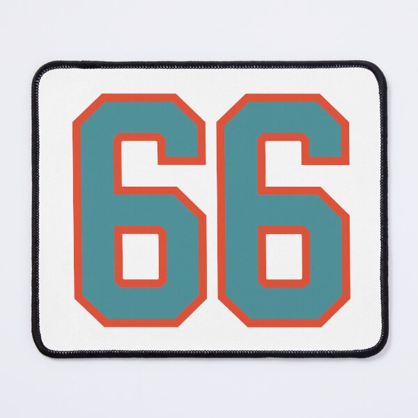 Artikelvorschau, 66 Nummer, Aqua Orange Glückssport sechsundsechzig entworfen und verkauft von ArtIsParty.