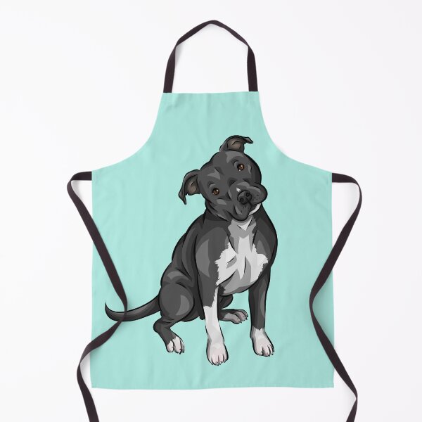 Item preview, Cute Pitbull | Black and White | Cute dog art designed and sold by shirinsart.
