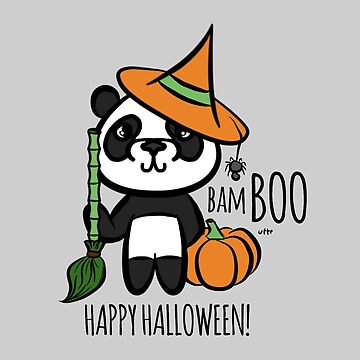 Artwork thumbnail, bamBOO - "Happy halloween!" panda by uptotherainbow