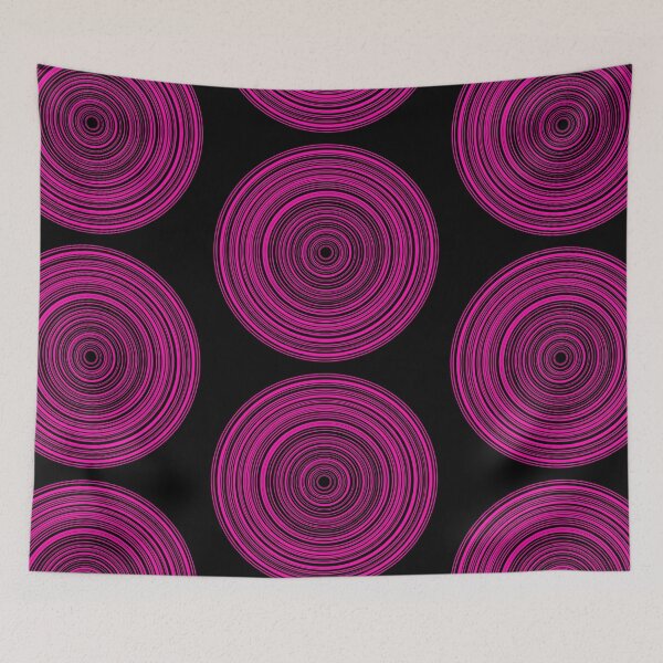 Item preview, modern pink circle lines designed and sold by Psnj.