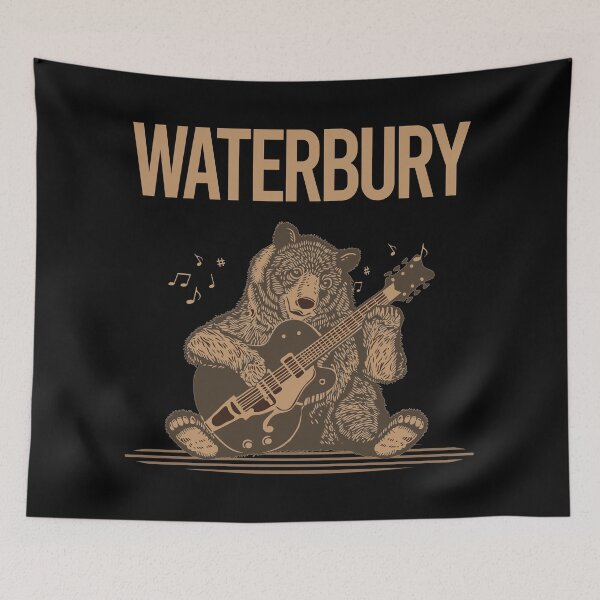 Item preview, Bear With Guitar Waterbury designed and sold by BloodMoneyTwit.