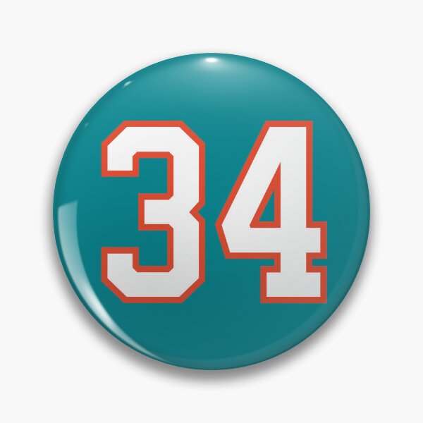 Item preview, Sports Number 34, white orange color lucky sport thirty four designed and sold by ArtIsParty.