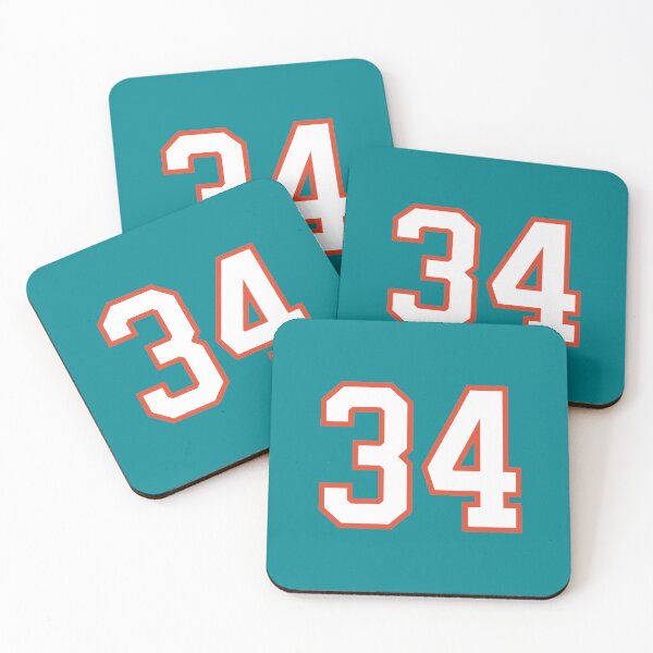 Item preview, Sports Number 34, white orange color lucky sport thirty four designed and sold by ArtIsParty.