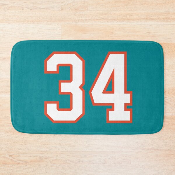 Item preview, Sports Number 34, white orange color lucky sport thirty four designed and sold by ArtIsParty.