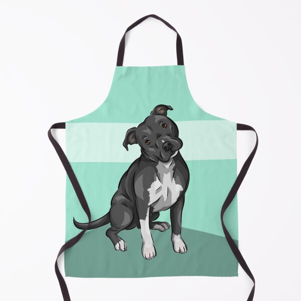 Item preview, Cute Pitbull | Cute dog art | Blue background designed and sold by shirinsart.