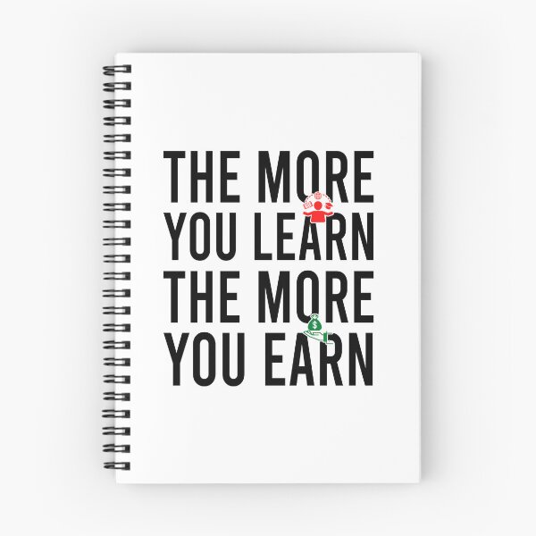 Item preview, the more you learn the more you earn designed and sold by Bigilyy.