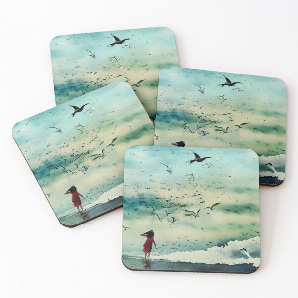 Item preview, Girl and Seagulls designed and sold by recollectionsv.