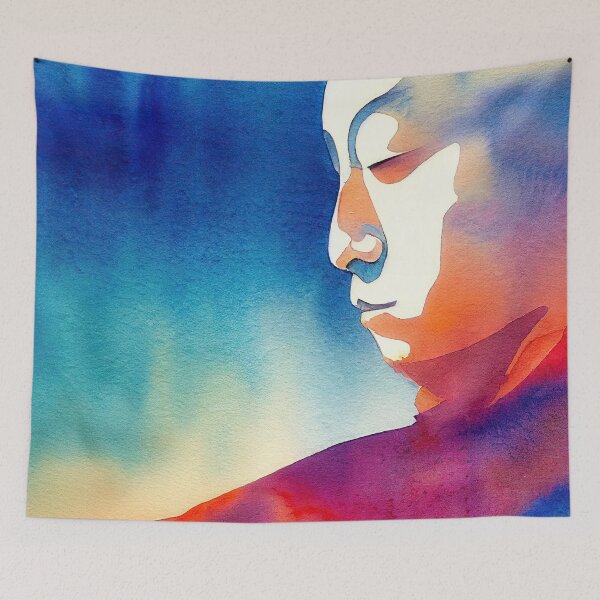Item preview, Watercolor Monk 8 designed and sold by CEVmemories.