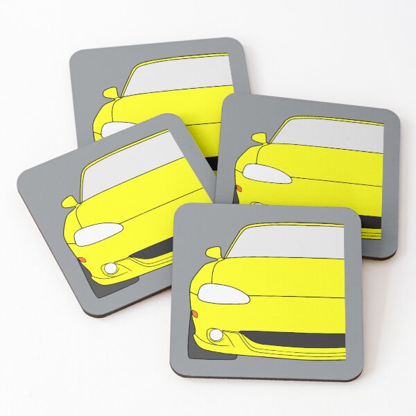 Item preview, Mazda Miata MX5 MX-5 NB yellow color designed and sold by EdimDesign.