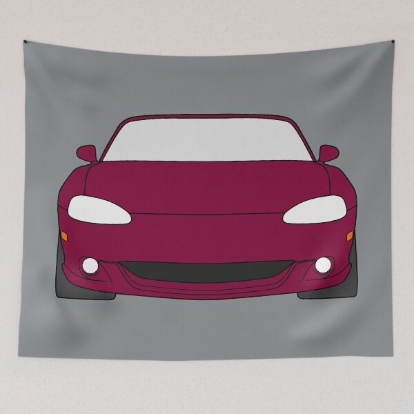 Aperçu de l'œuvre Mazda Miata MX5 MX-5 NB couleur violette créée et vendue par EdimDesign.