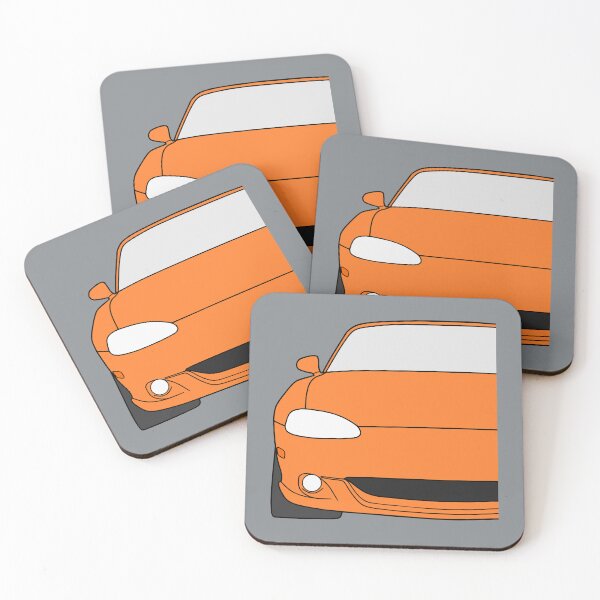 Artikelvorschau, Mazda Miata MX5 MX-5 NB orange Farbe entworfen und verkauft von EdimDesign.
