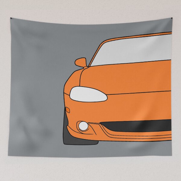 Item preview, Mazda Miata MX5 MX-5 NB orange color designed and sold by EdimDesign.