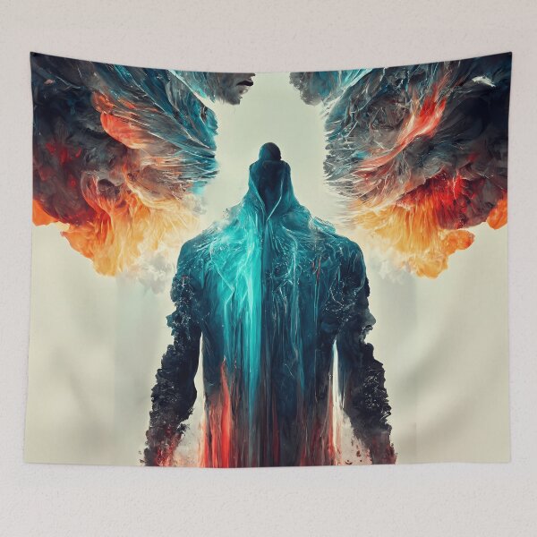 Item preview, Silhouette of a person cosmic light glow designed and sold by PM-Artistic.