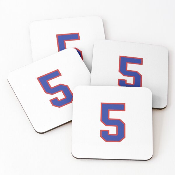 Item preview, Number 5 blue red sports jersey five designed and sold by LoveIsColorful.