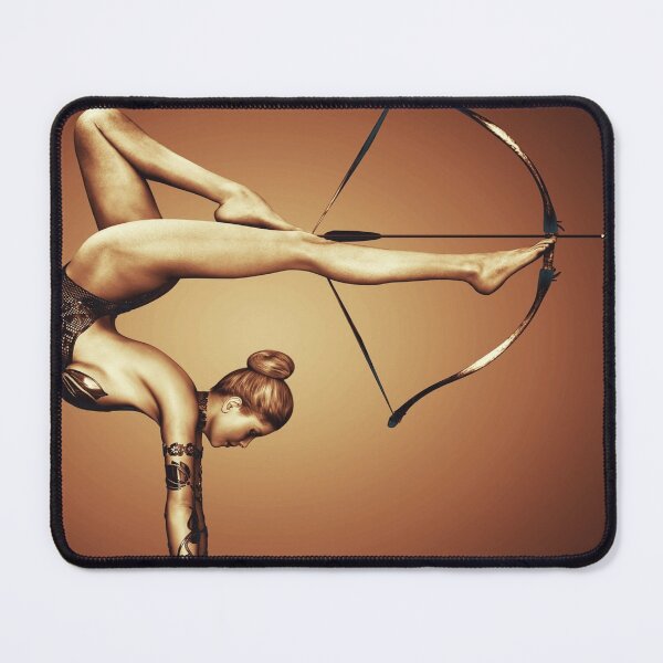 Item preview, Woman shooting arrow with her feet Fantasy art designed and sold by Soy-el-Soil.