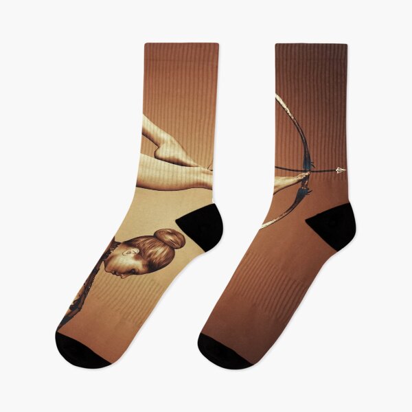 Item preview, Woman shooting arrow with her feet Fantasy art designed and sold by Soy-el-Soil.