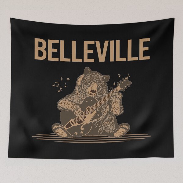 Item preview, Bear With Guitar Belleville designed and sold by BloodMoneyTwit.