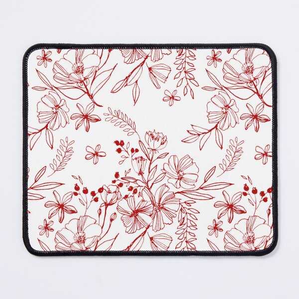 Item preview, red line flower designed and sold by ljstudio.