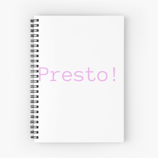 Item preview, Presto! italian word design  designed and sold by Mirochan80.