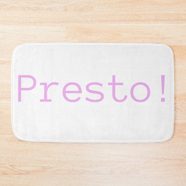 Item preview, Presto! italian word design  designed and sold by Mirochan80.
