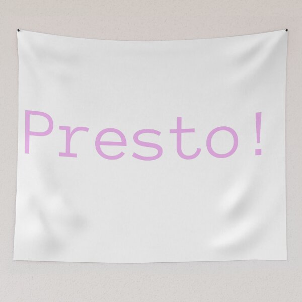 Item preview, Presto! italian word design  designed and sold by Mirochan80.