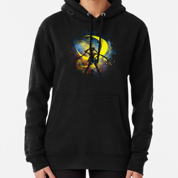 Black and fluorescent yellow To the Moon sweatshirt - New