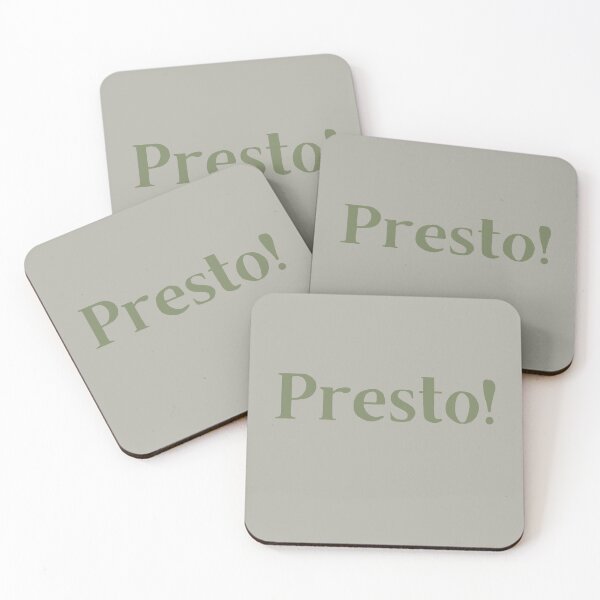 Item preview, Presto! italian word design  designed and sold by Mirochan80.