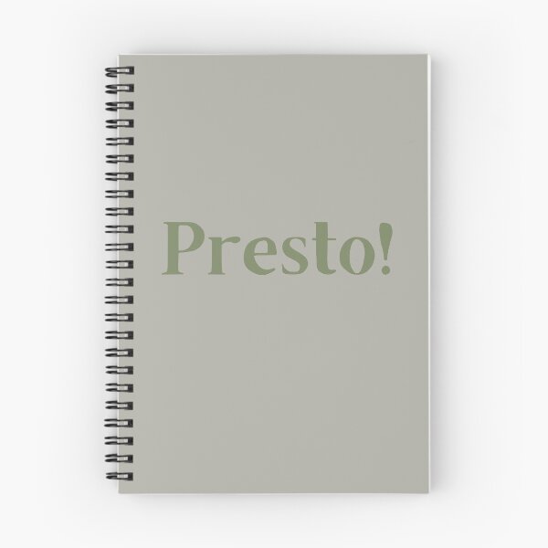 Item preview, Presto! italian word design  designed and sold by Mirochan80.