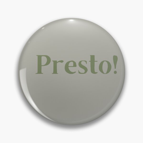 Item preview, Presto! italian word design  designed and sold by Mirochan80.