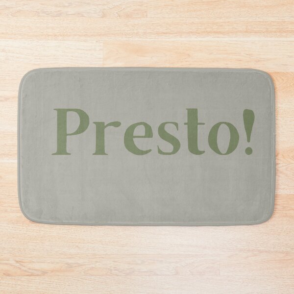 Item preview, Presto! italian word design  designed and sold by Mirochan80.