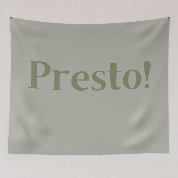 Item preview, Presto! italian word design  designed and sold by Mirochan80.