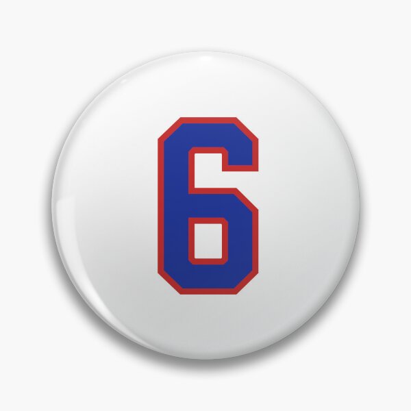 Item preview, Number 6 blue red sports jersey six designed and sold by LoveIsColorful.