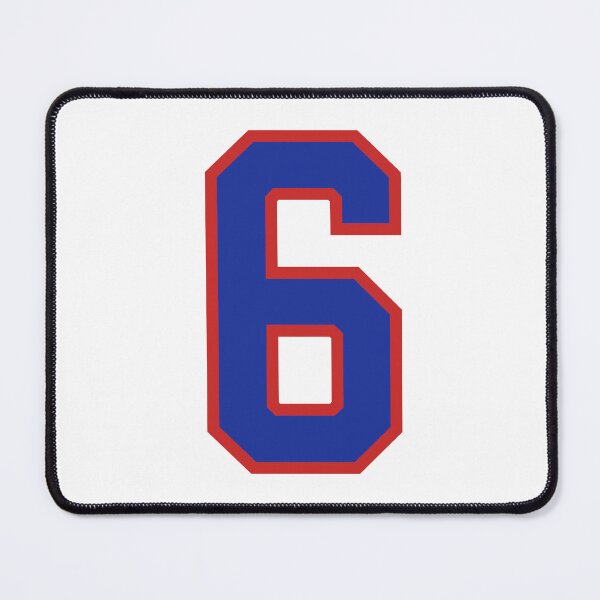 Item preview, Number 6 blue red sports jersey six designed and sold by LoveIsColorful.