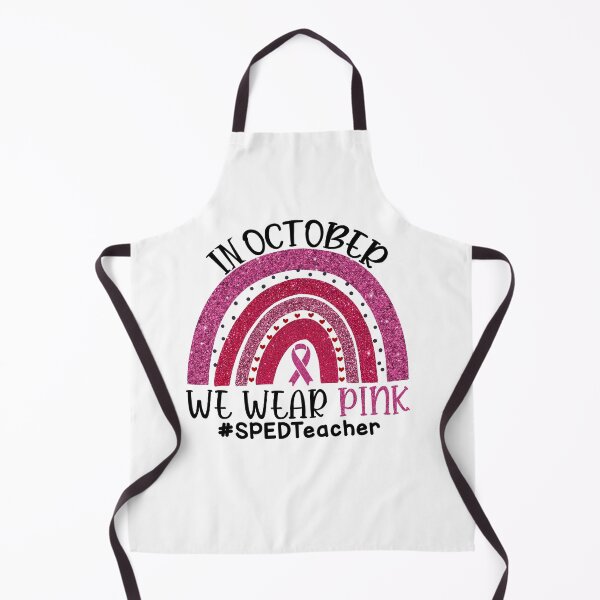 Item preview, Pink Rainbow Breast Cancer Awareness In October We Wear Pink #SPEDTeacher designed and sold by xteamdesign.
