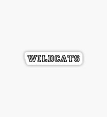 Wildcats Text Black (High School Musical) Sticker