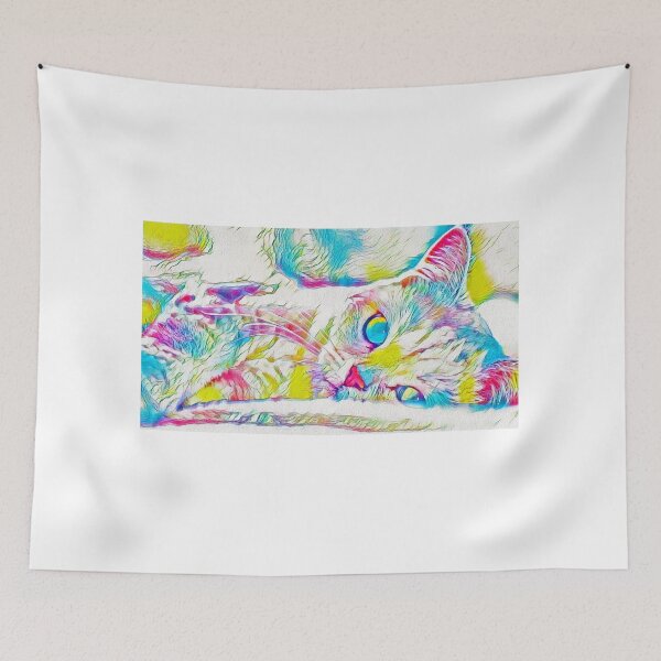 Artikelvorschau, Persian cat relaxing - warm pastel colors entworfen und verkauft von NickoPrints.