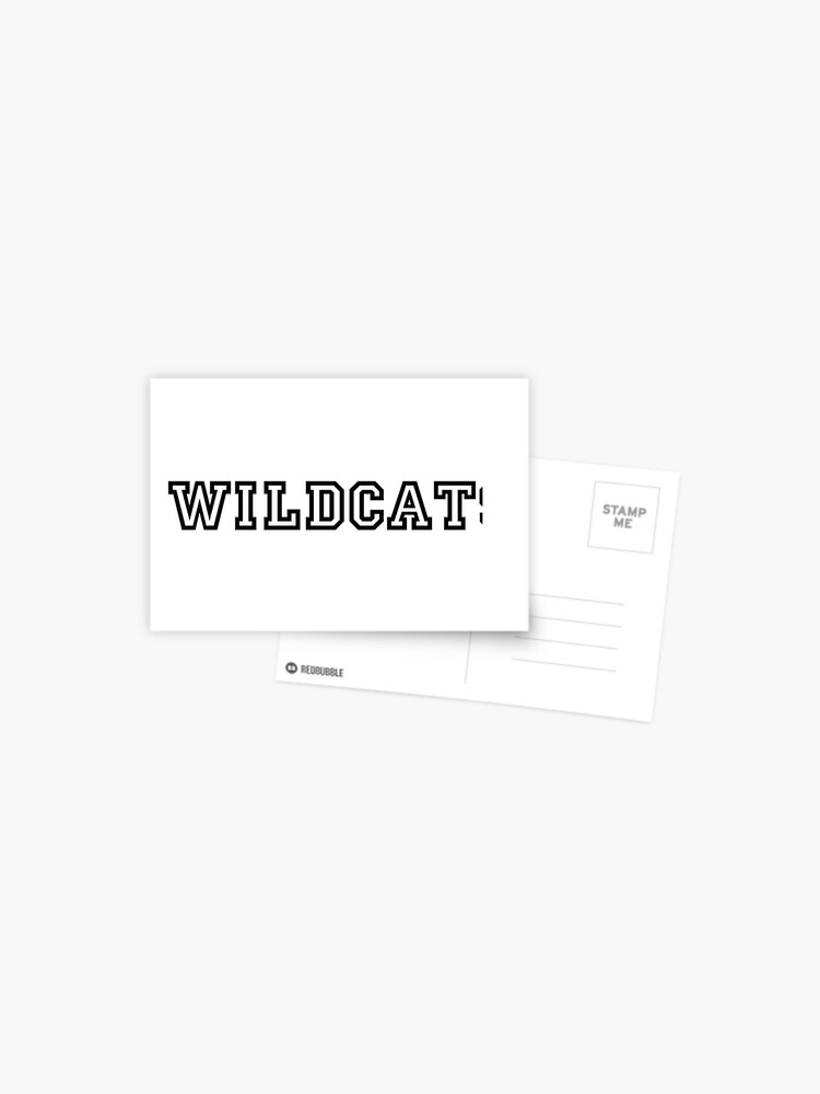 Wildcats (High School Musical) Postcard for Sale by Karen Cho