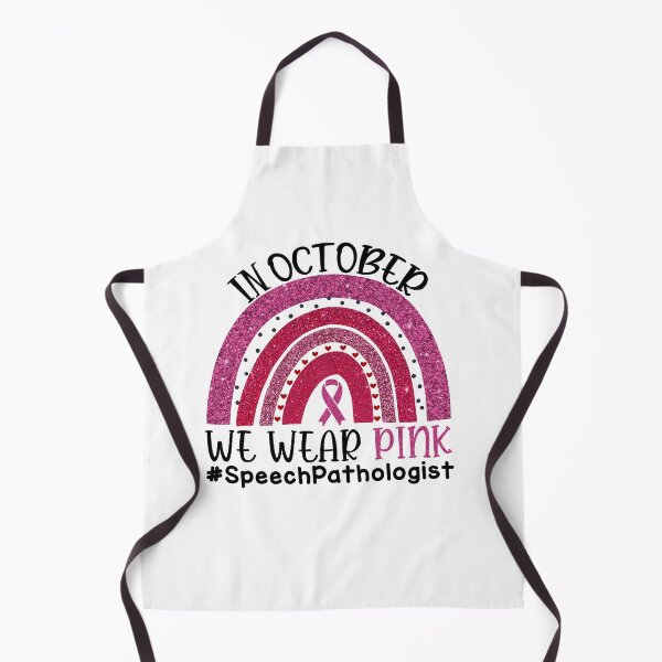 Item preview, Pink Rainbow Breast Cancer Awareness In October We Wear Pink #SpeechPathologist designed and sold by xteamdesign.