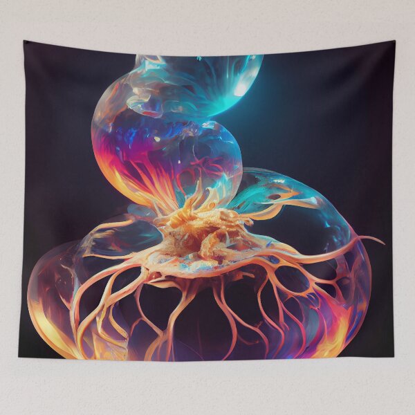 Item preview, Outer space jellyfish with galactic galaxy nebula designed and sold by PM-Artistic.