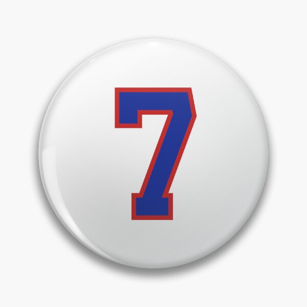 Item preview, Number 7 blue red sports jersey seven designed and sold by LoveIsColorful.
