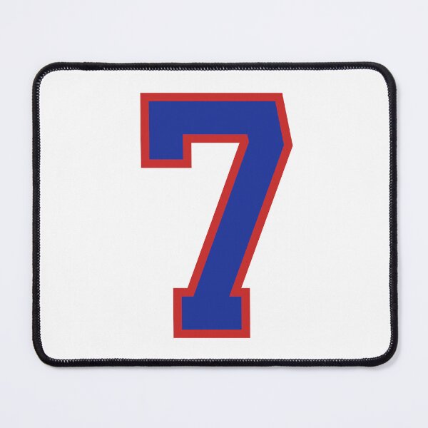 Item preview, Number 7 blue red sports jersey seven designed and sold by LoveIsColorful.